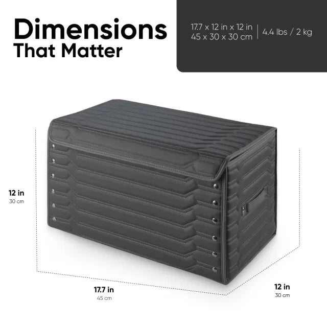 40L Foldable Trunk Organizer With Magnetic Lid