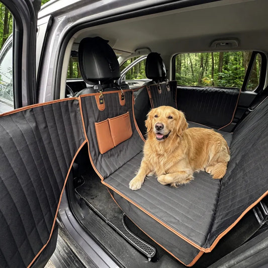Hard Bottom Dog Car Seat Cover with Side Door Panels