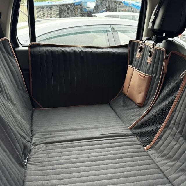 Hard Bottom Dog Car Seat Cover with Side Door Panels